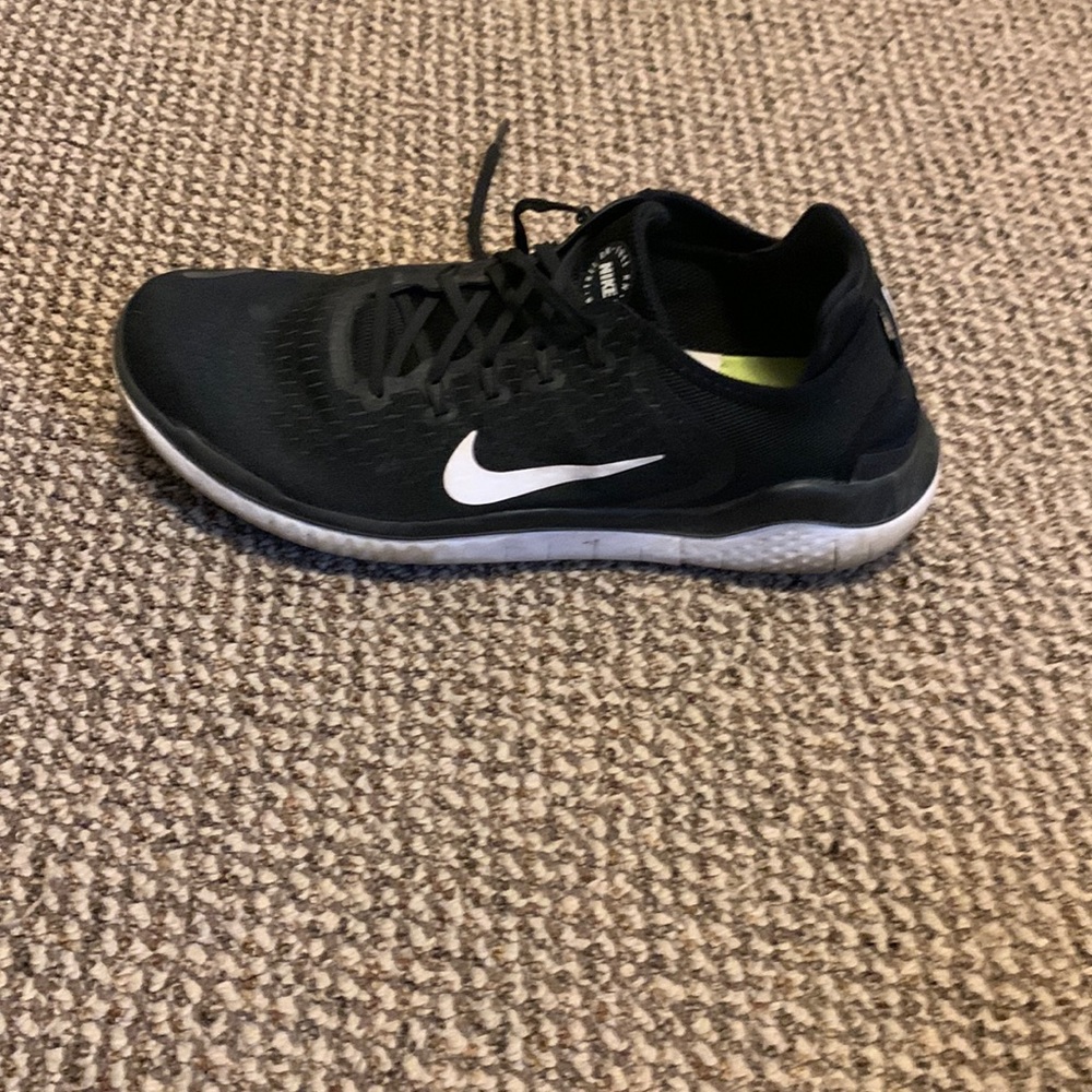 White and black Nike sneakers